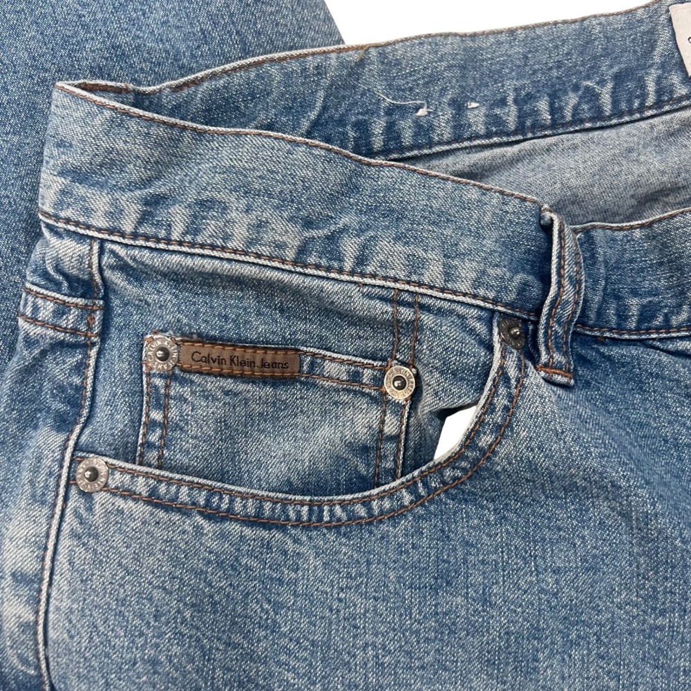 Calvin Klein Jeans Womens Medium Wash Bootcut Denim Pants Size 14 - Picture 3 of 8